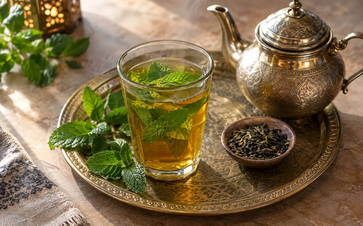 Thé à la menthe oriental