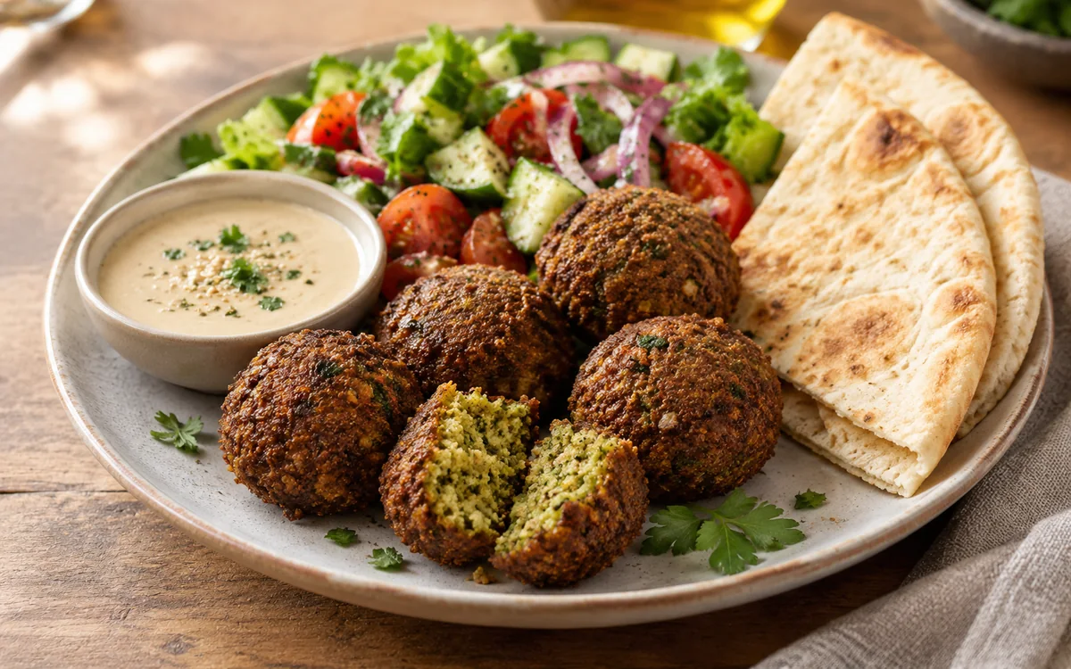 Assiette de falafels