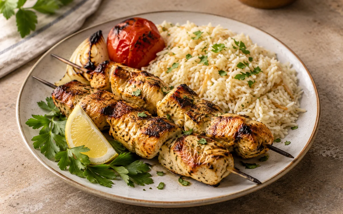 Chich taouk et riz